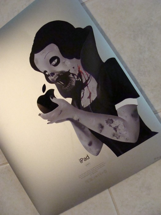 snow white apple mac decal. Zombie Snow White iPad Decal
